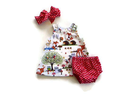 Children's Suit Girl Baby Baby Three-Piece Shorts Headband Dress