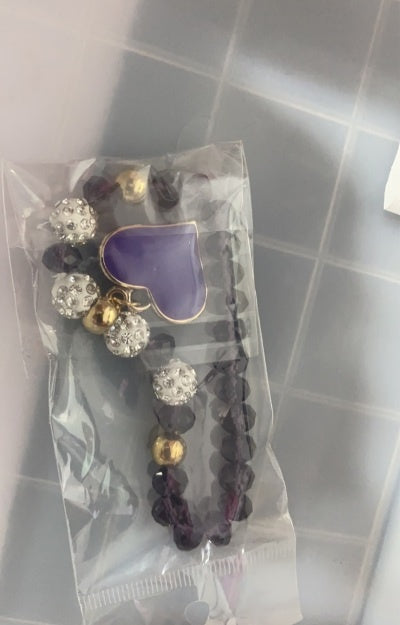 Elastic Crystal Bracelet & Bangle Heart Bracelets