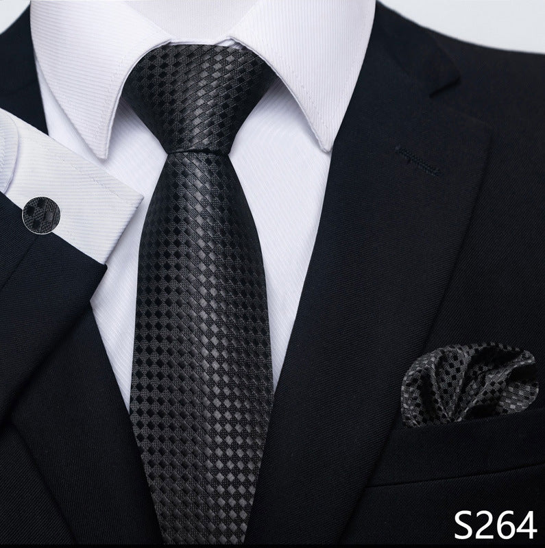Men's Tie, Scarf & Cuff Buckle Set