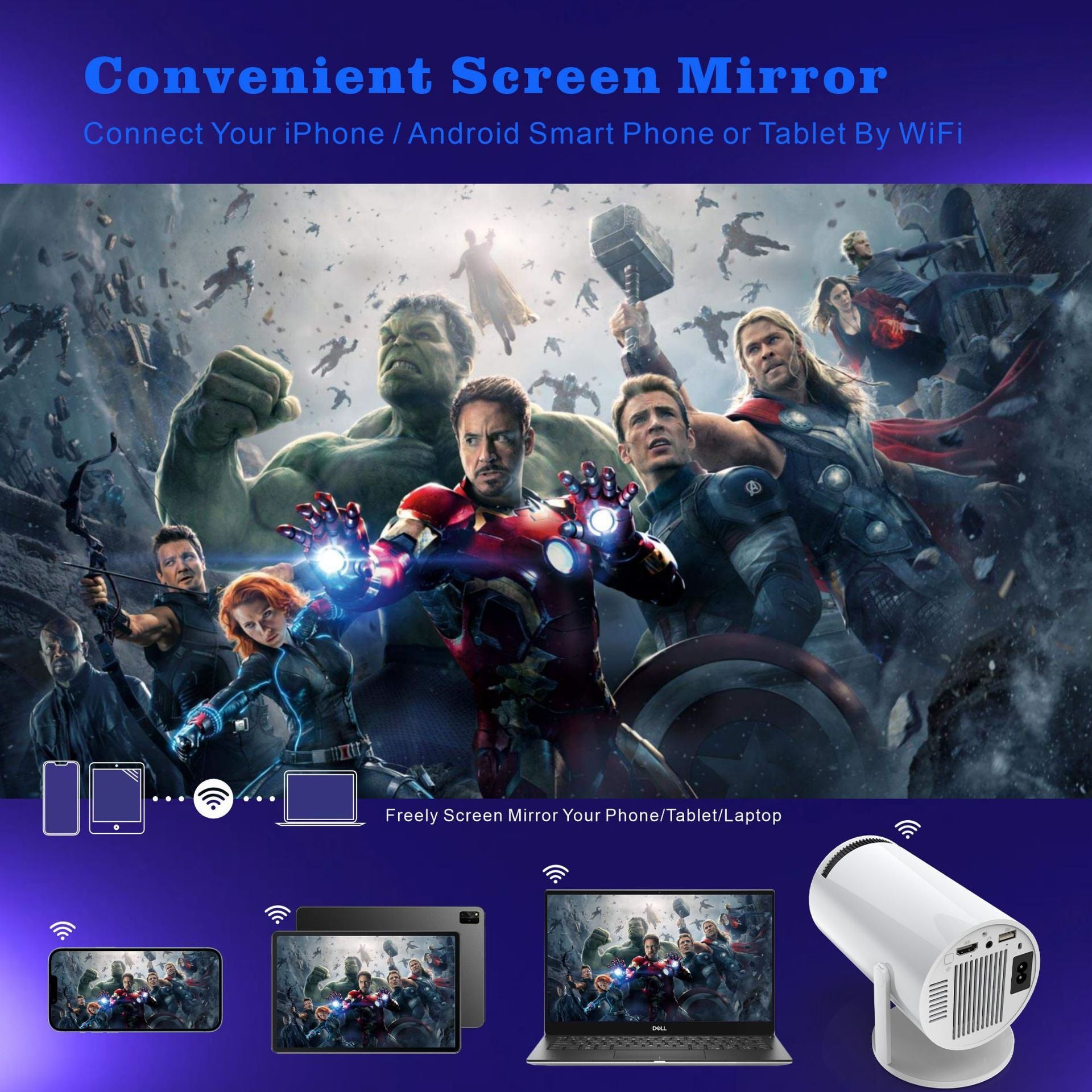4K Ultra HD Smart Home Projector