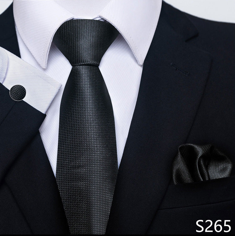 Men's Tie, Scarf & Cuff Buckle Set