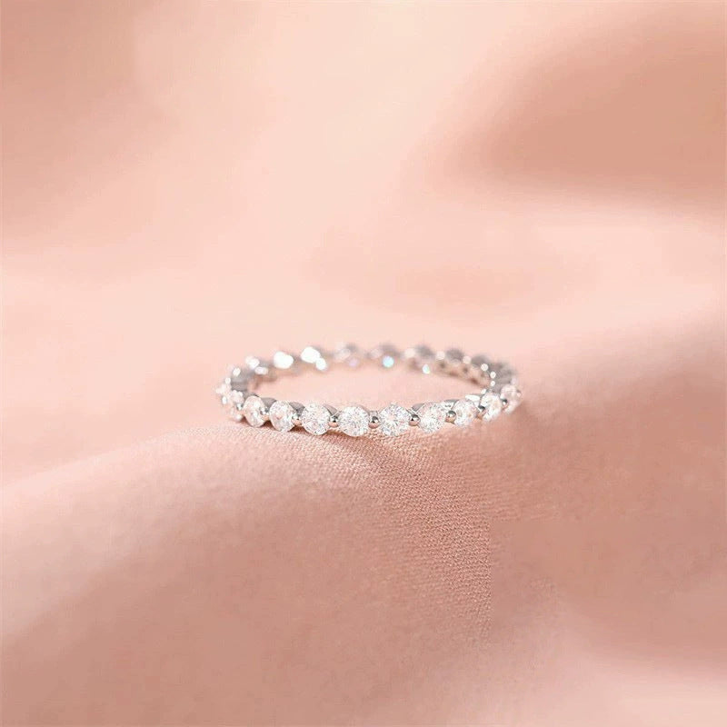 Silver Diamond Ring