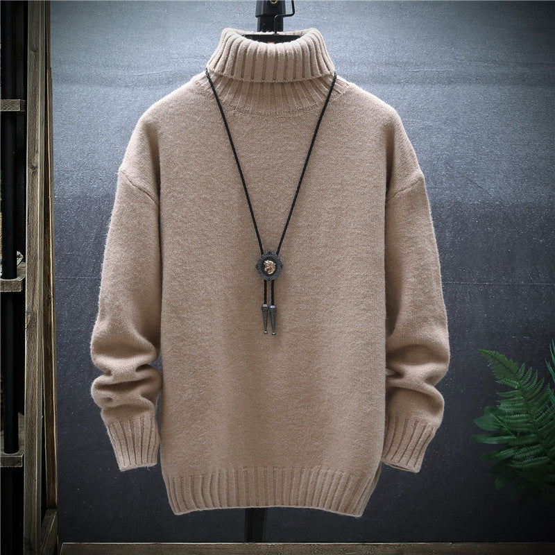 Velvet-Lined Crewneck Sweater