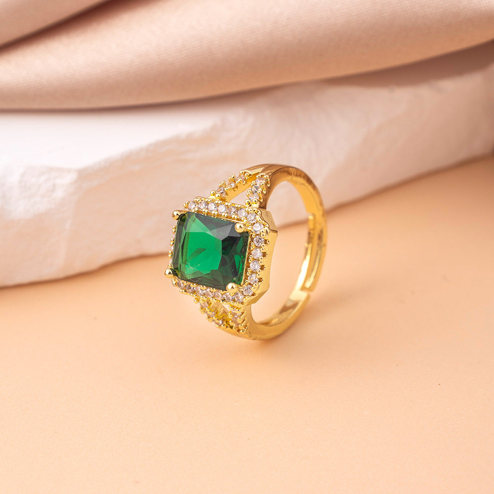 Vintage Emerald Statement Ring