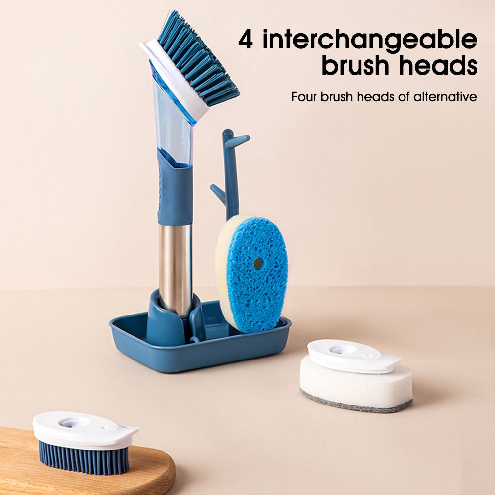 Long-Handle Dish Cleaning Brush