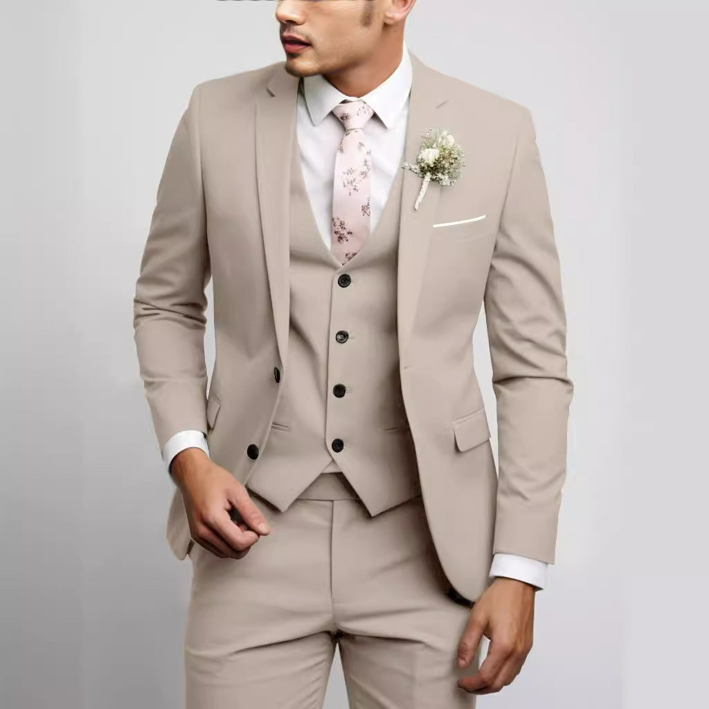 Men's Two-Button Casual Suit Set
