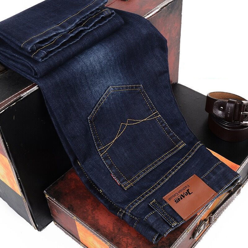 Men's Loose Straight Stretch Work Jeans