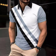 Men's Print Polo — Breathable Fabric