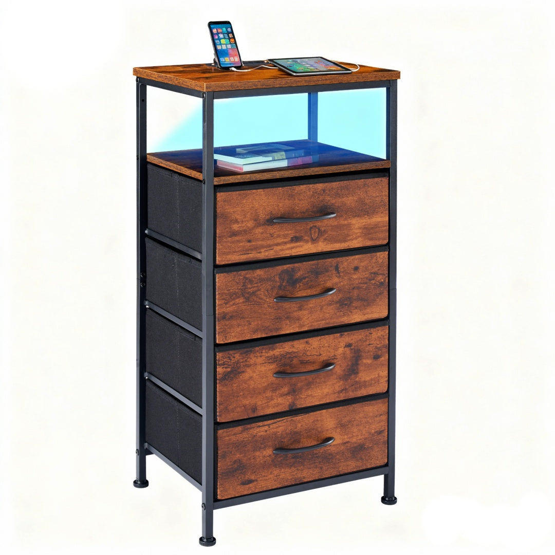 Charging-Station Nightstand with USB Ports