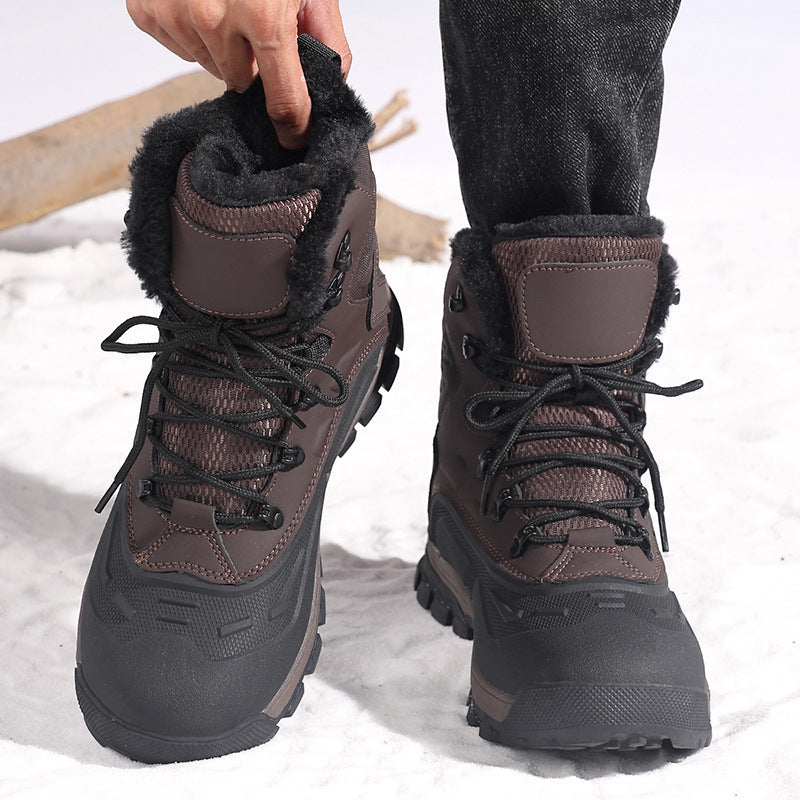 Men's Fleece-Lined High-Top Boots