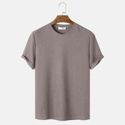 Men's Solid Color Crew Neck Tee