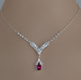 Blue Zirconia Necklace For Women