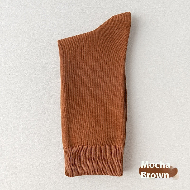 Cotton Mid-Calf Business Socks