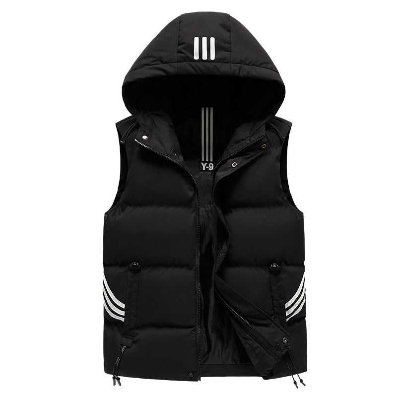 Men's Hooded Cotton Puffer Vest