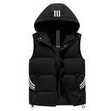 Men's Coat Hooded Thickened Warm Waistcoat Cotton Vest