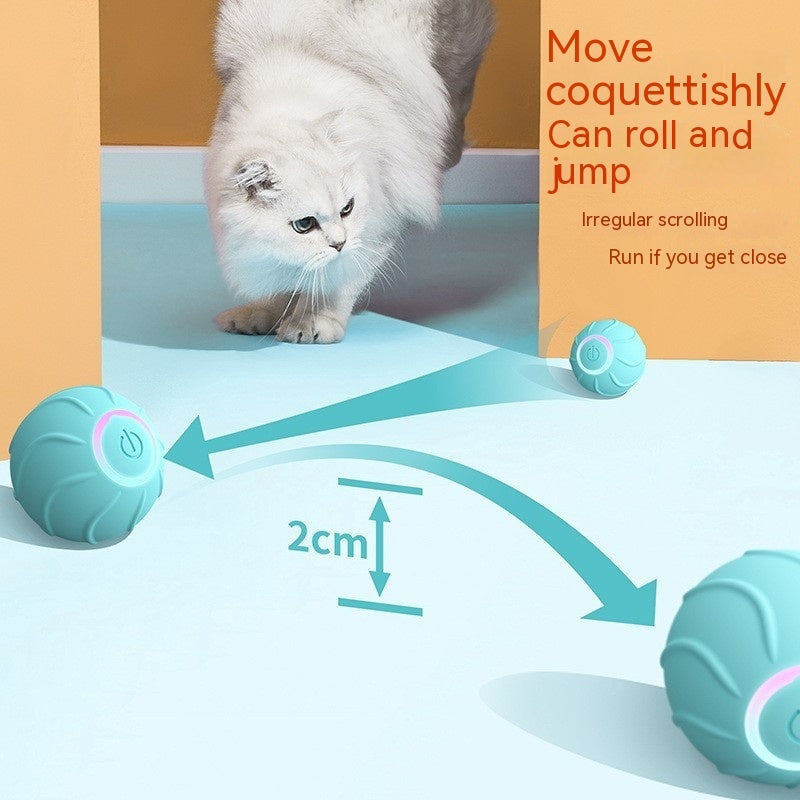 Self-Bouncing USB Cat Ball Toy