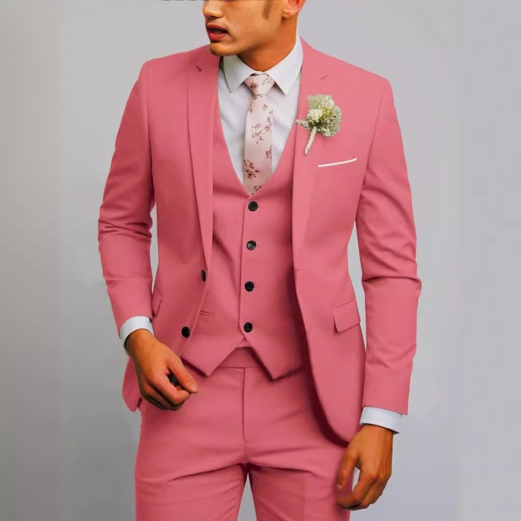 Men's Two-Button Casual Suit Set