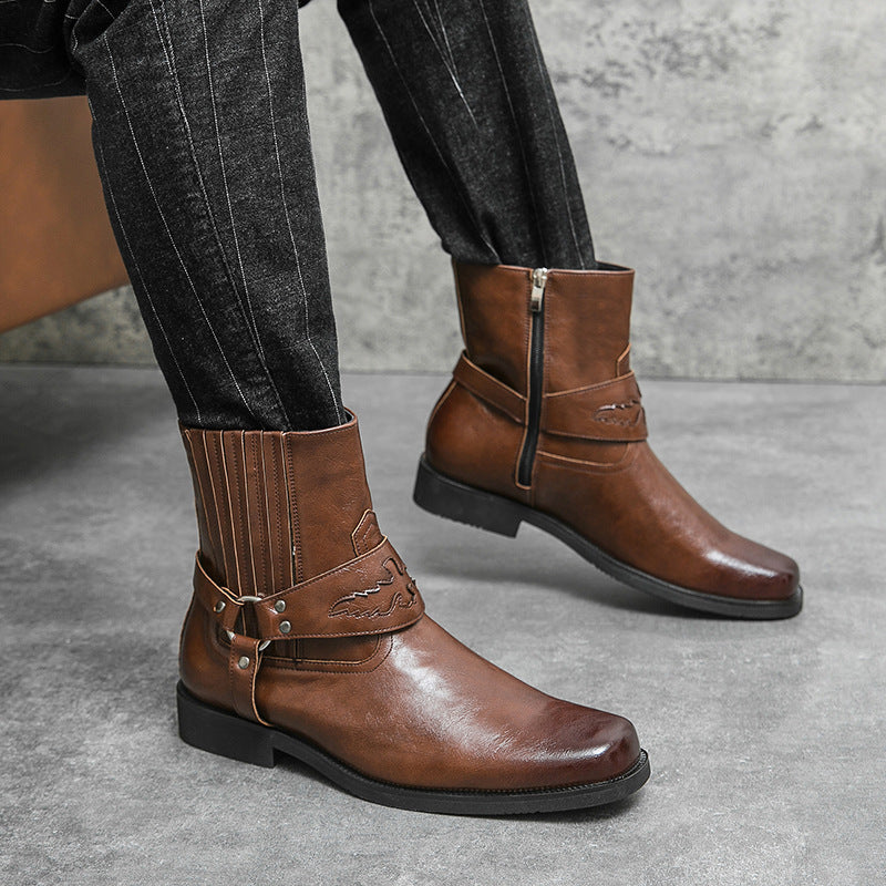 Western-Style Men's Cowboy Boots