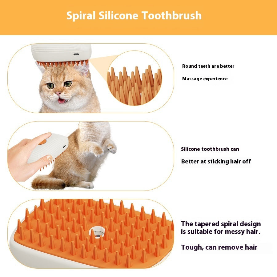 USB-Rechargeable Pet Steam Comb
