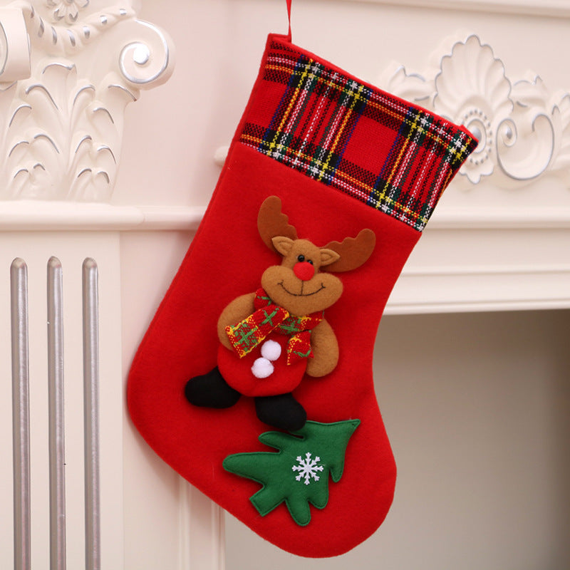 Santa Christmas Stocking Gift Bag