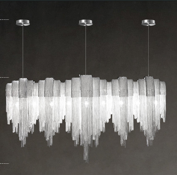 Tassel Aluminum Chain Chandelier