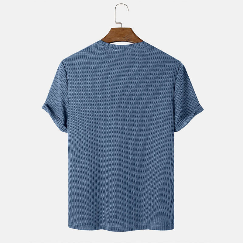 Men's Solid Color Crew Neck Tee