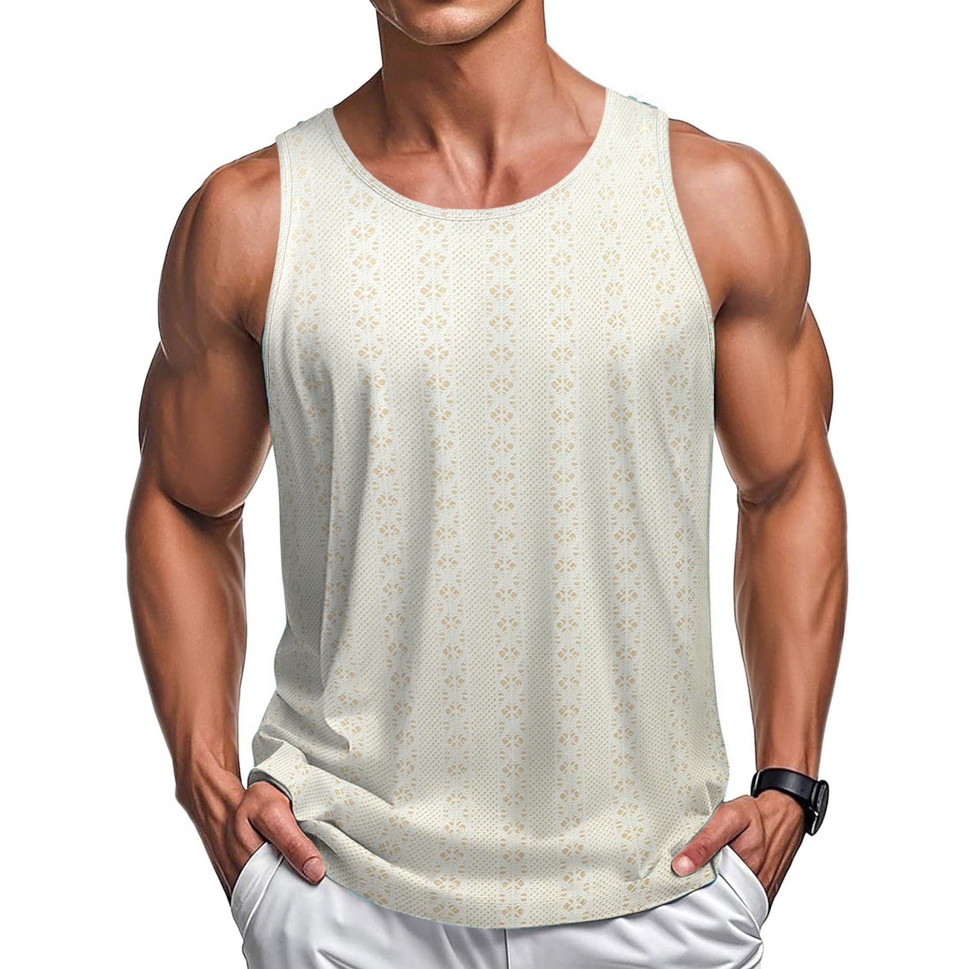 Cartih Loose Beach Vest — Round Neck