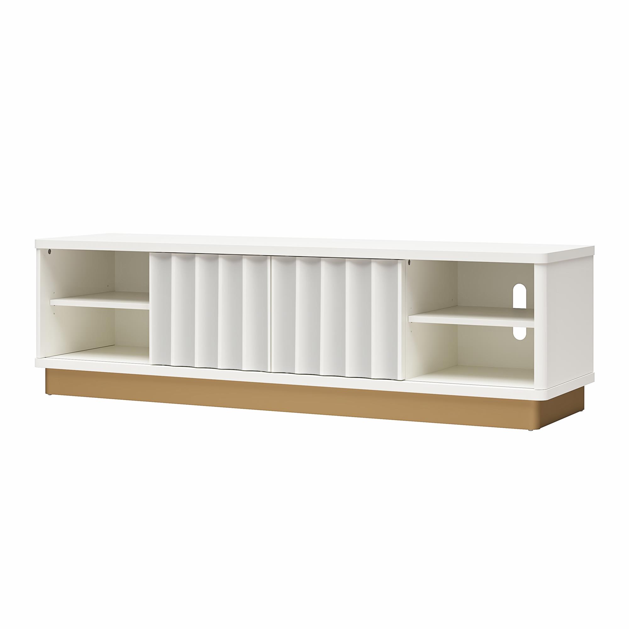 Rene Modern Scalloped TV Stand For TVs Up To 65inch