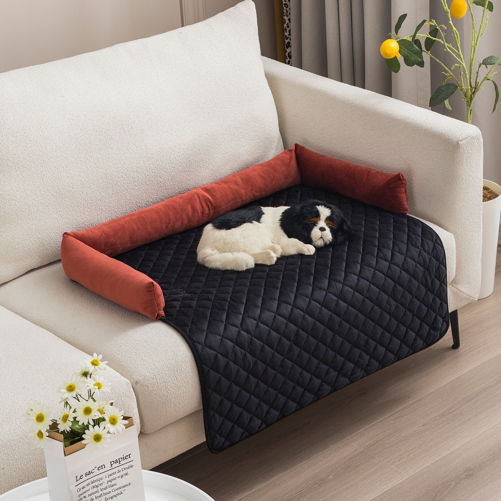 Warm Cushioned Dog Sofa Bed
