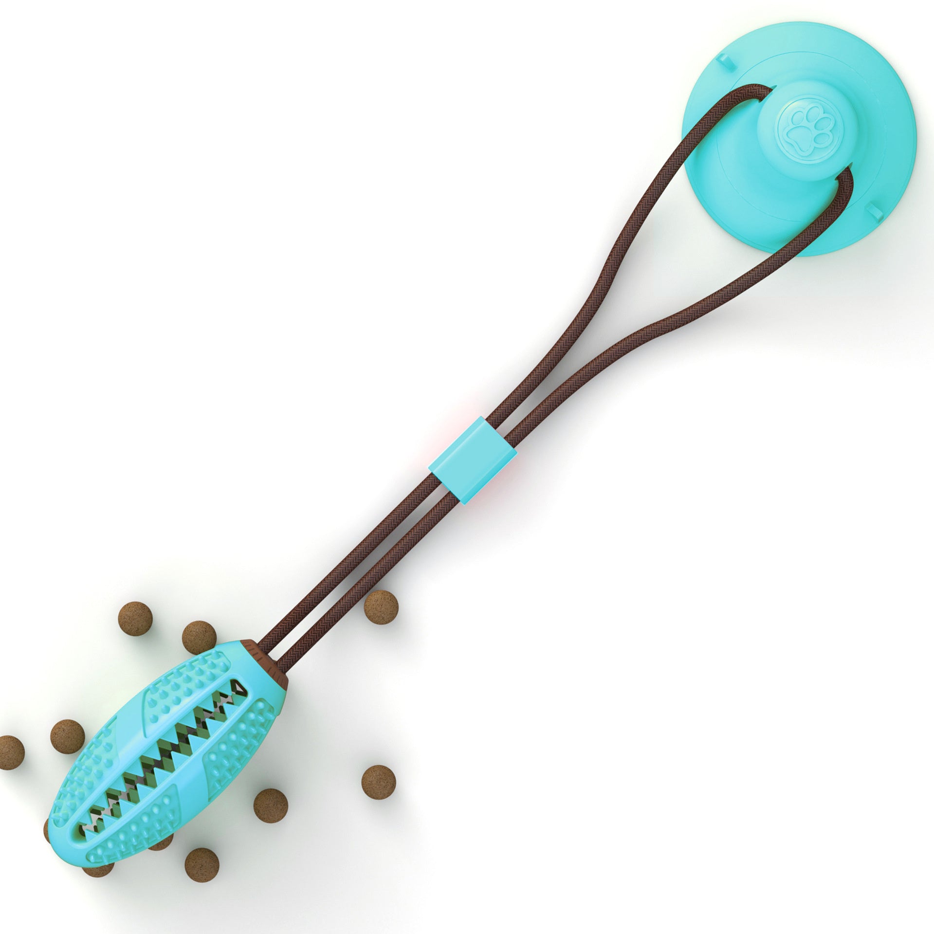 Suction-Cup Dog Tug & Chew Ball