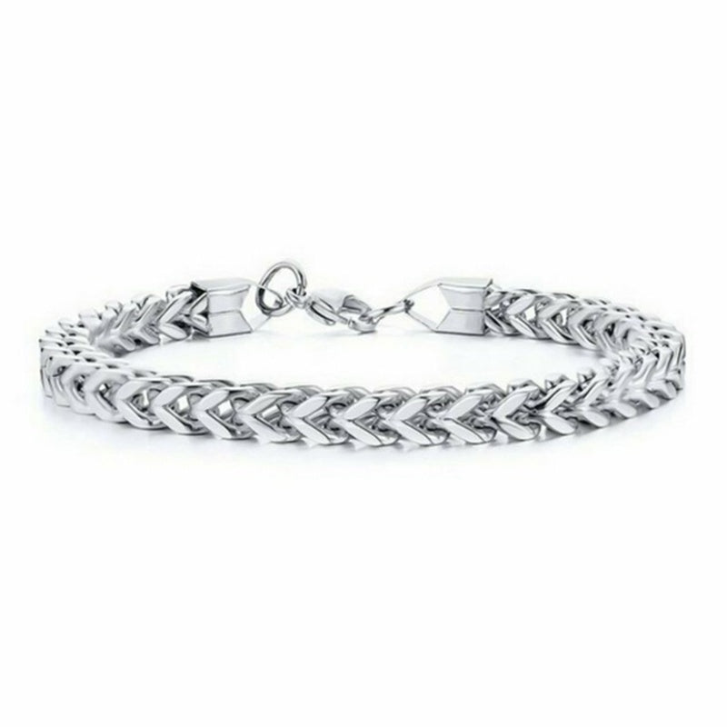 Stainless Steel Chain Bracelet — Men's