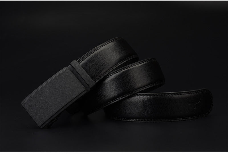 Two-Layer Cowhide Auto-Buckle Belt