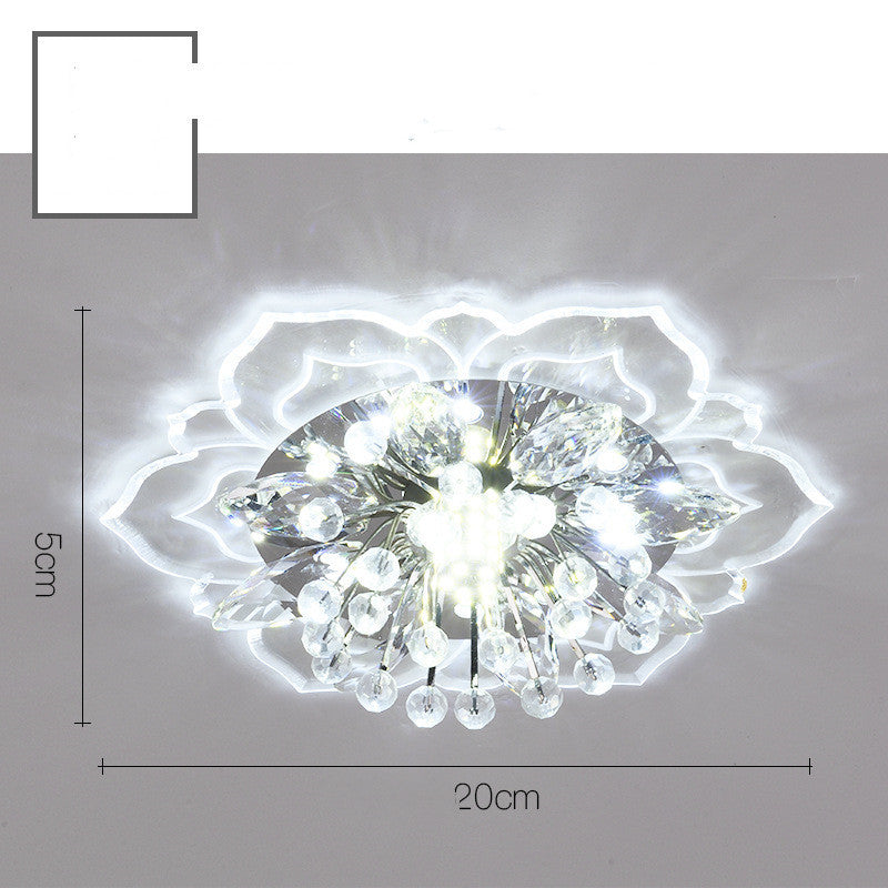 Small Crystal Corridor Chandelier