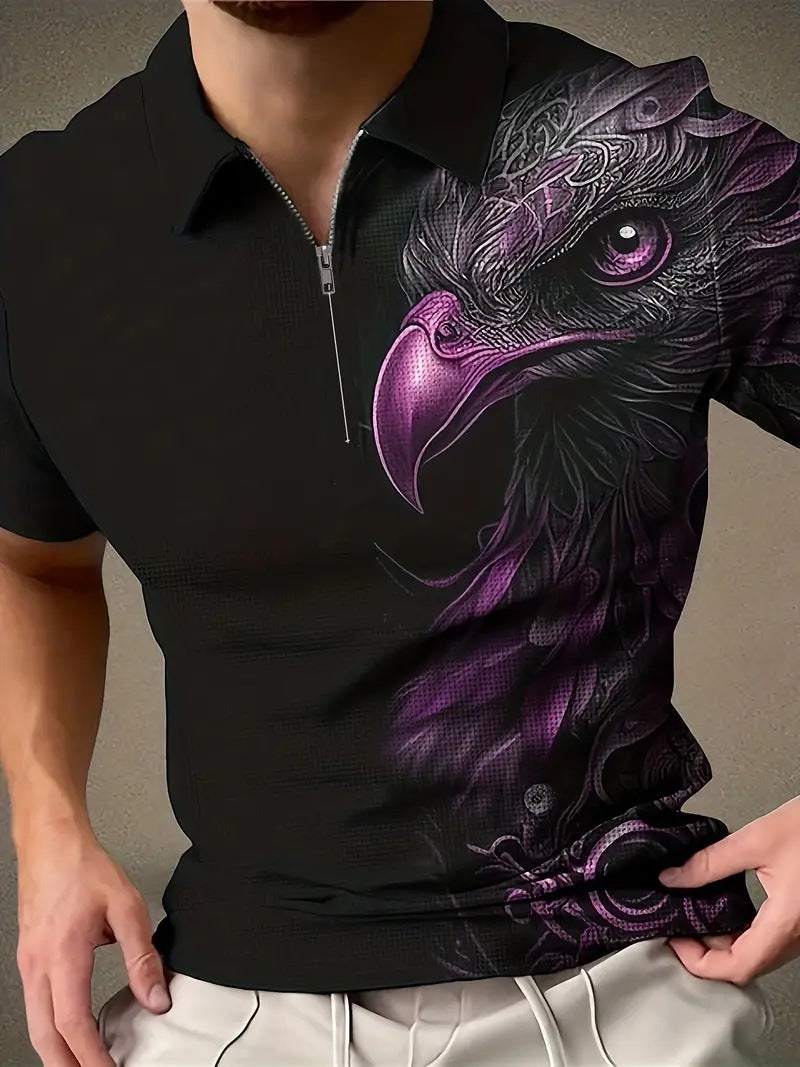 Men's Print Polo — Breathable Fabric