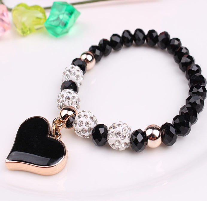Crystal Heart Stretch Bracelet