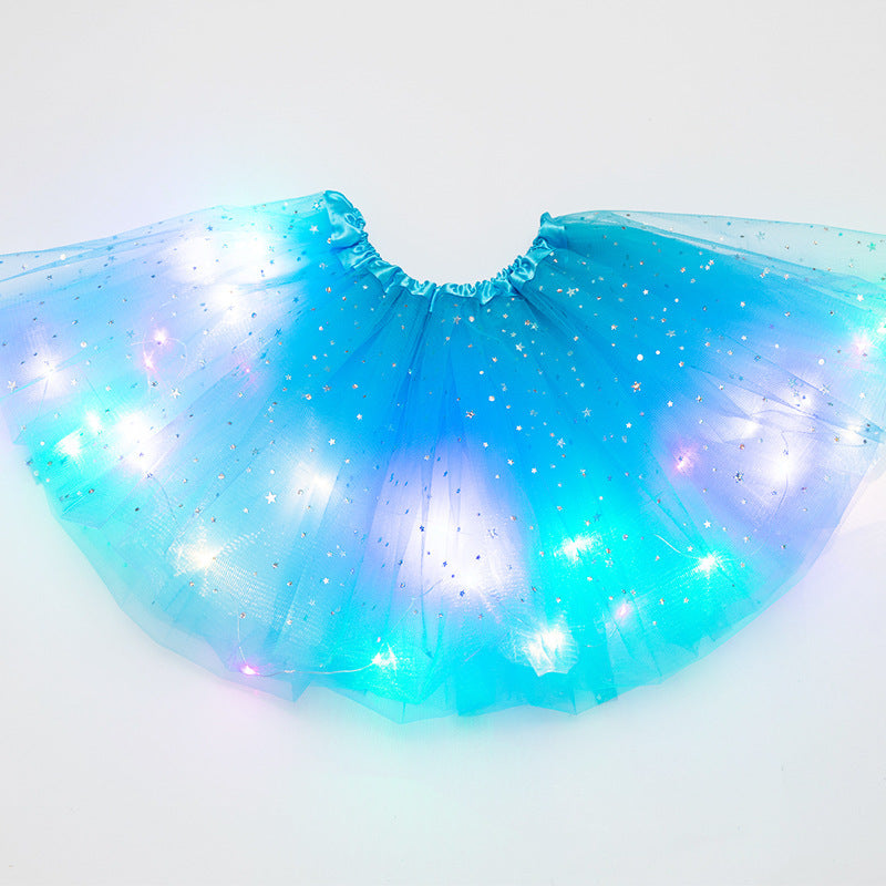 LED Light-Up Sequin Tutu Skirt