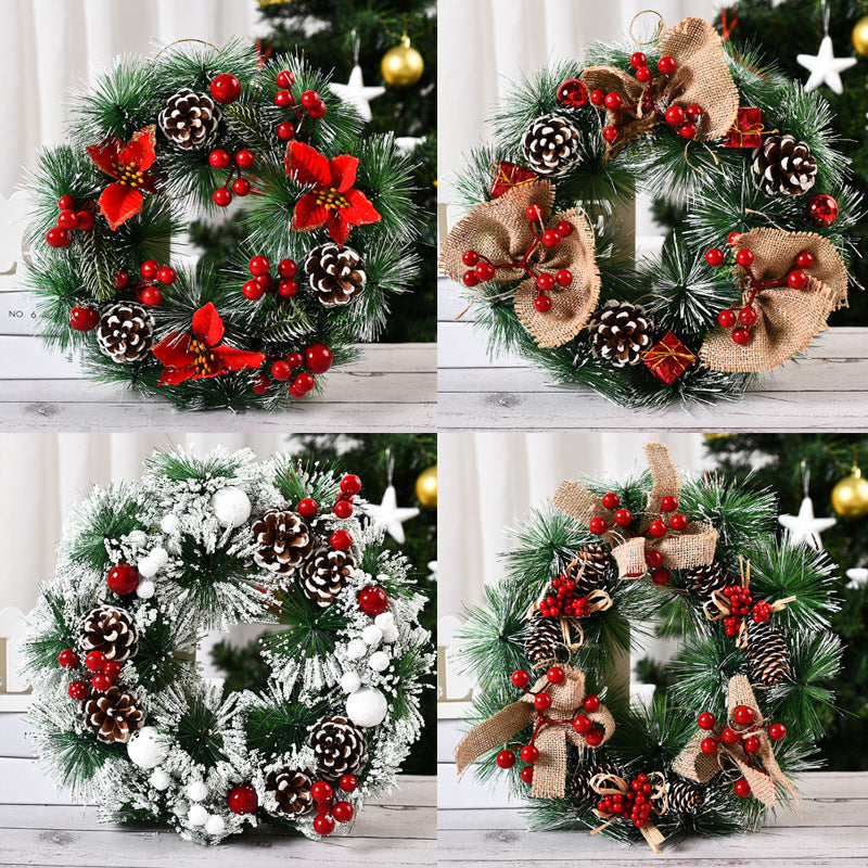 Christmas Pinecone & Berry Wreath