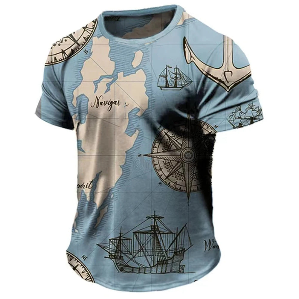 Men's Loose Crewneck Tee — Casual