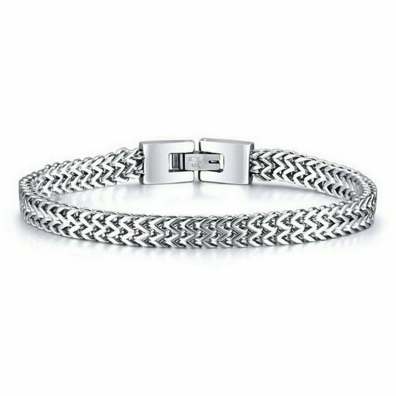 Stainless Steel Chain Bracelet — Men's
