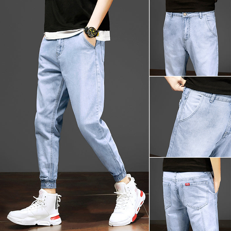 Black Ripped Ankle Jeans
