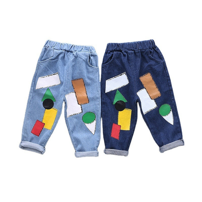 Boys' Spring Sport Casual Jeans