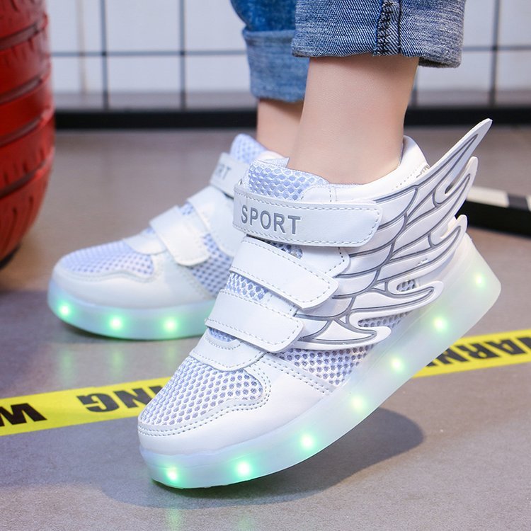 Kids Glitter LED Sneakers