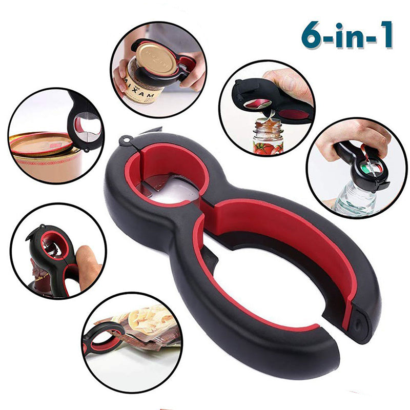 6-in-1 Multi-Function Bottle & Can Opener