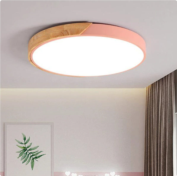 LED Macaron Round Bedroom Light