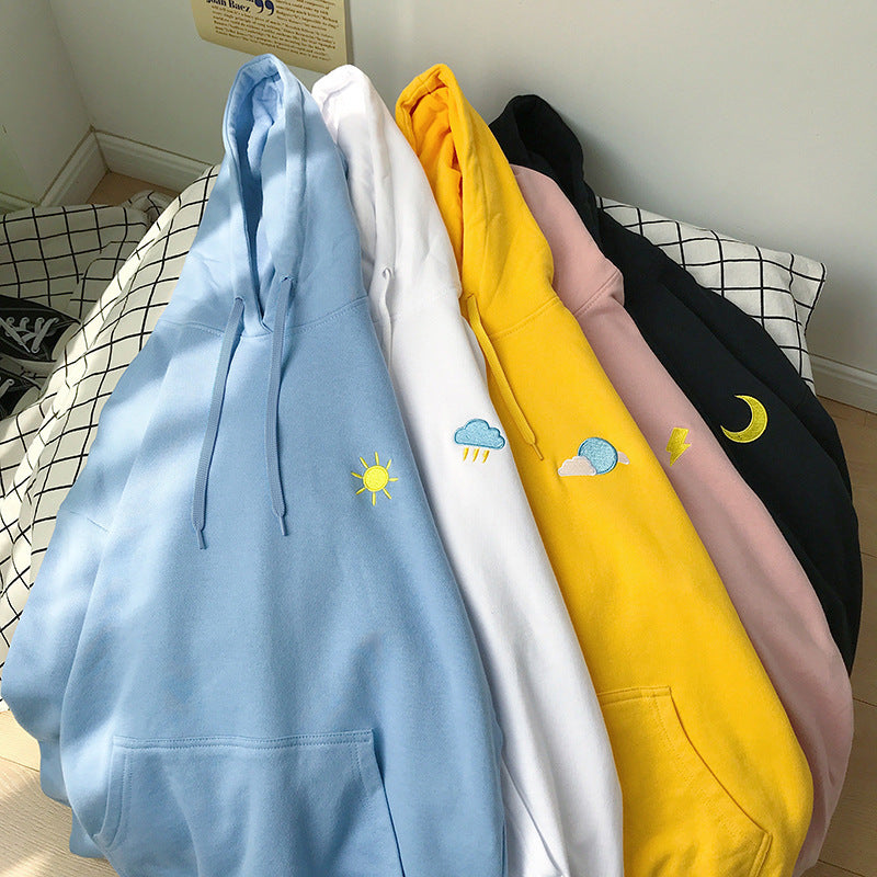 Boys Loose Hooded Sweatshirt Jacket