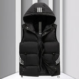Men's Coat Hooded Thickened Warm Waistcoat Cotton Vest