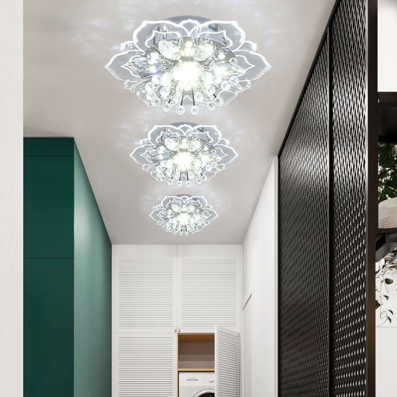 Small Crystal Corridor Chandelier