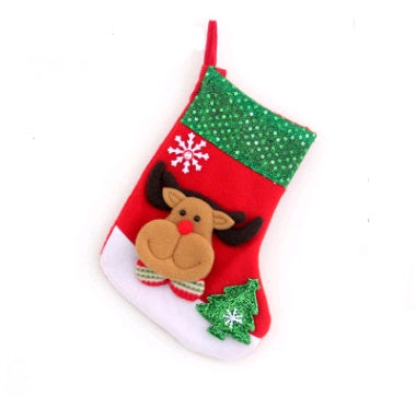 Santa Christmas Stocking Gift Bag