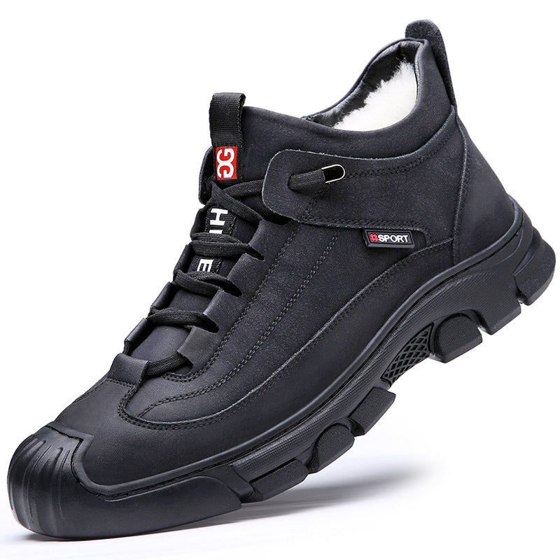 Men's Velvet-Padded Snow Boots