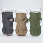 Hooded Cotton Dog Coat